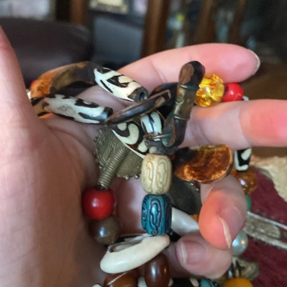 Vintage, amazing, handmade tribal African necklace. (LA) - Picture 4 of 16
